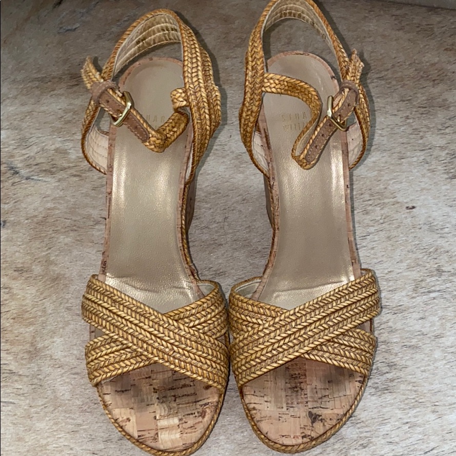 Stuart Weitzman Tan Wedge